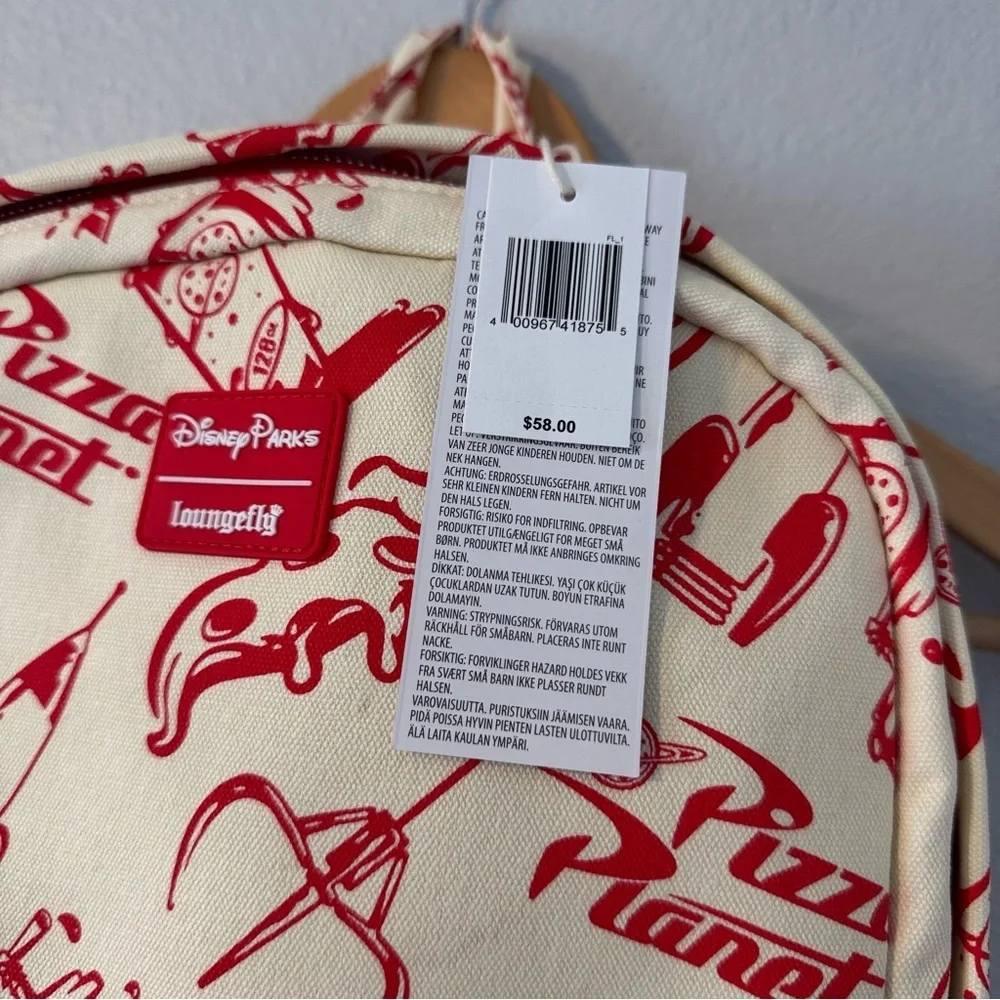 New Disney Parks Loungefly Backpack Bag - Pizza Planet - Toy Story